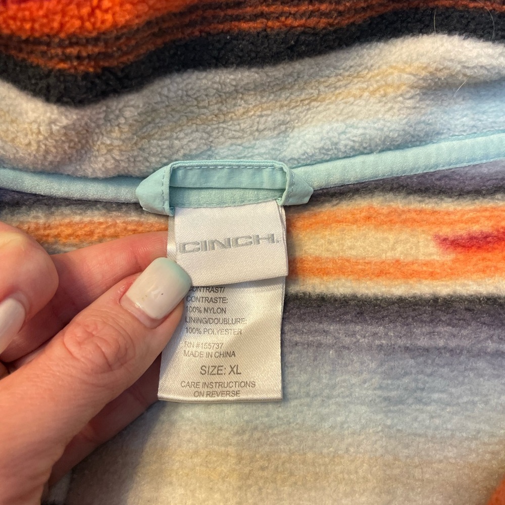 Cinch Multicolor Aztec Pullover - image 4